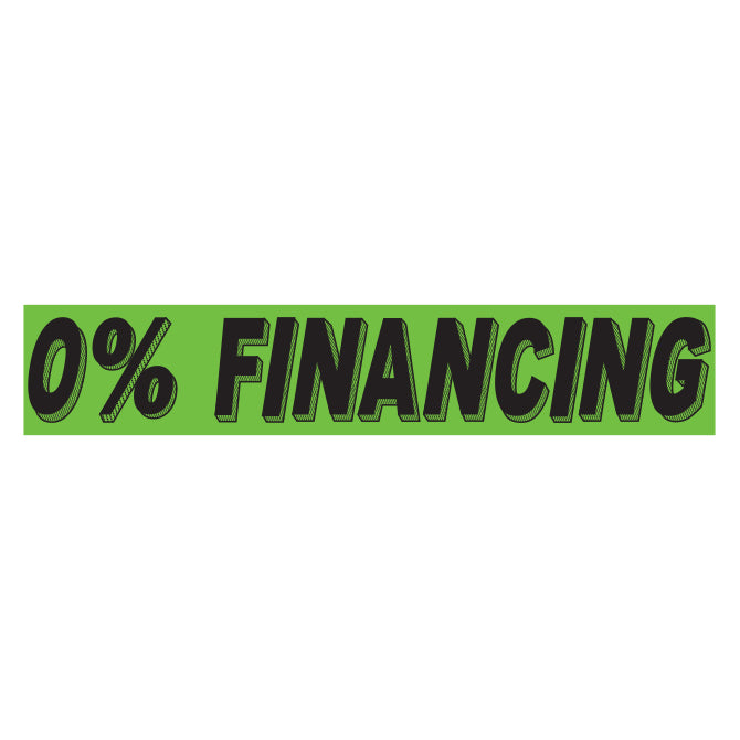 Flourescent Green & Black Slogan - 0% Financing - Qty. 12