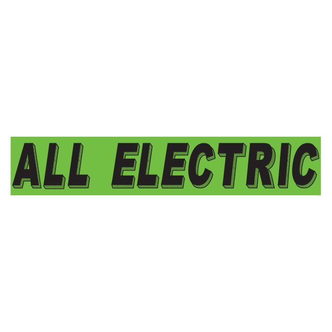 Flourescent Green & Black Slogan - Electric - Qty. 12