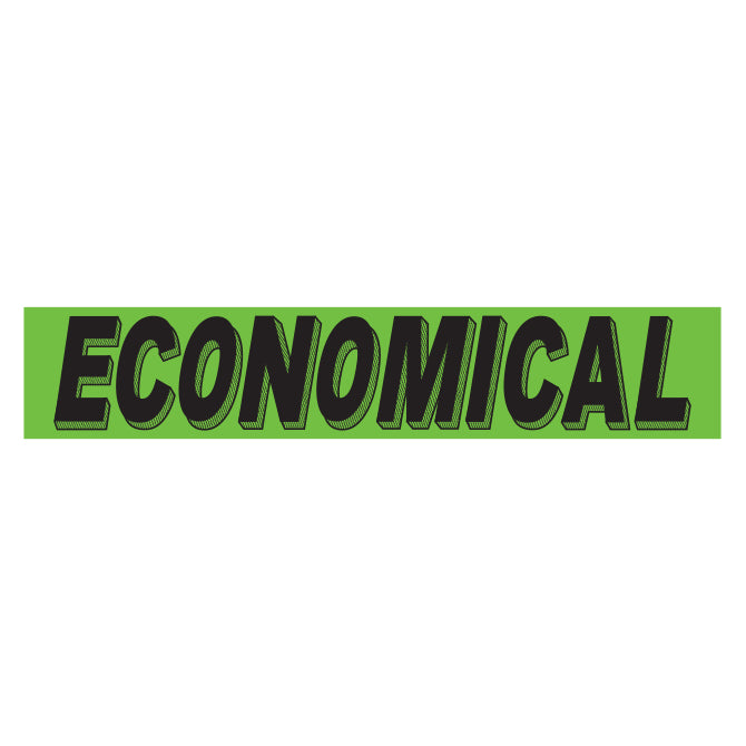 Flourescent Green & Black Slogan - Economical - Qty. 12