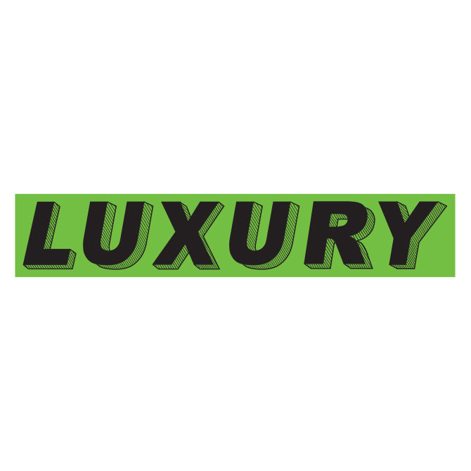 Flourescent Green & Black Slogan - Luxury - Qty. 12