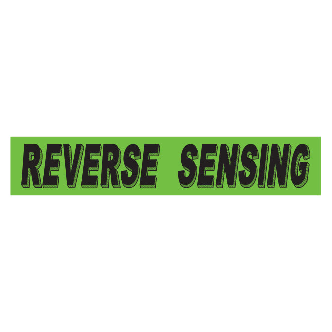 Flourescent Green & Black Slogan - Reverse Sensing - Qty. 12