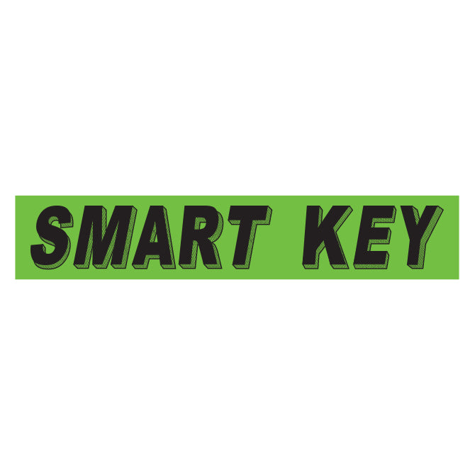 Flourescent Green & Black Slogan - Smart Key - Qty. 12