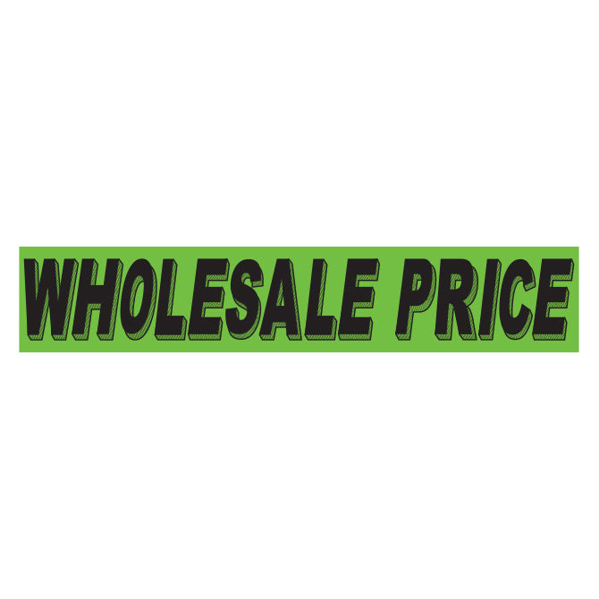 Flourescent Green & Black Slogan - Wholesale Price - Qty. 12