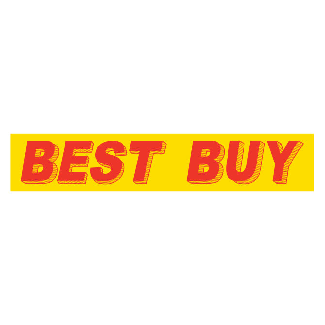 Yellow & Red Slogan - Best Buy - Qty. 12