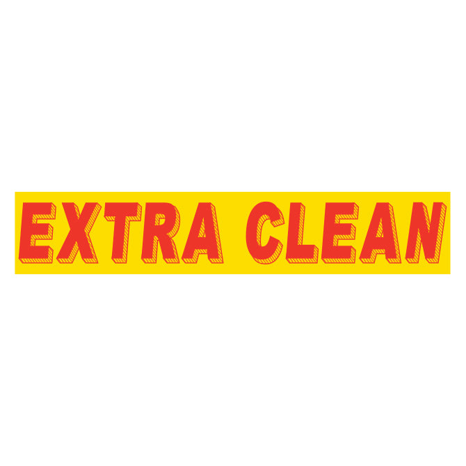 Yellow & Red Slogan - Extra Clean - Qty. 12