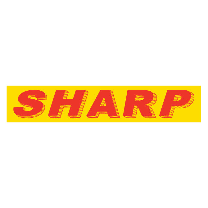 Yellow & Red Slogan - Sharp - Qty. 12