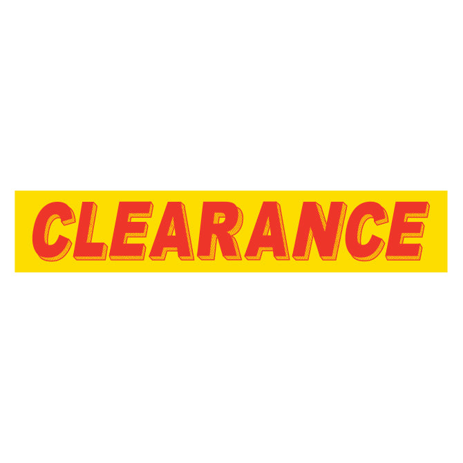 Yellow & Red Slogan - Clearance - Qty. 12