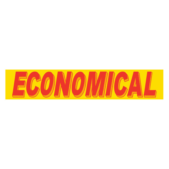 Yellow & Red Slogan - Economical - Qty. 12