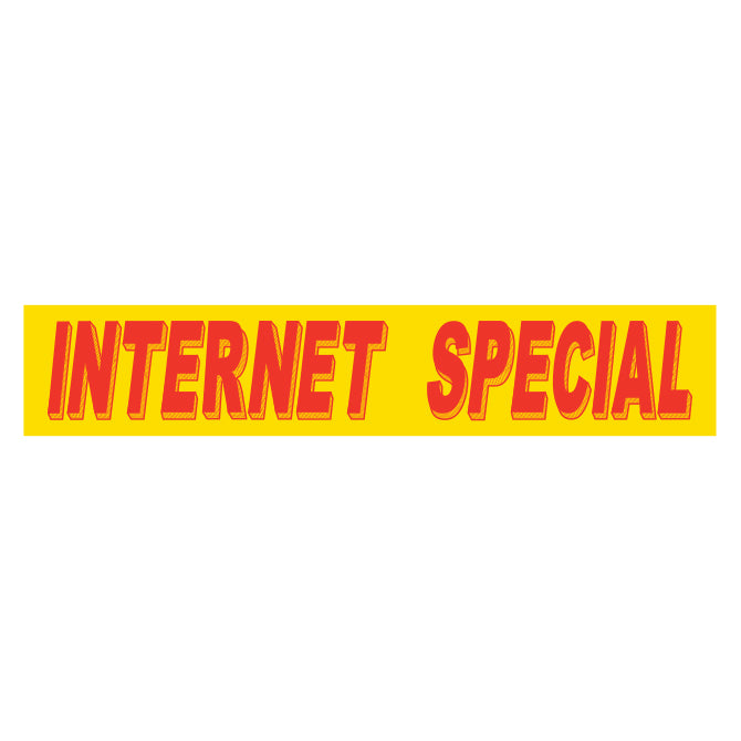 Yellow & Red Slogan - Internet Special - Qty. 12