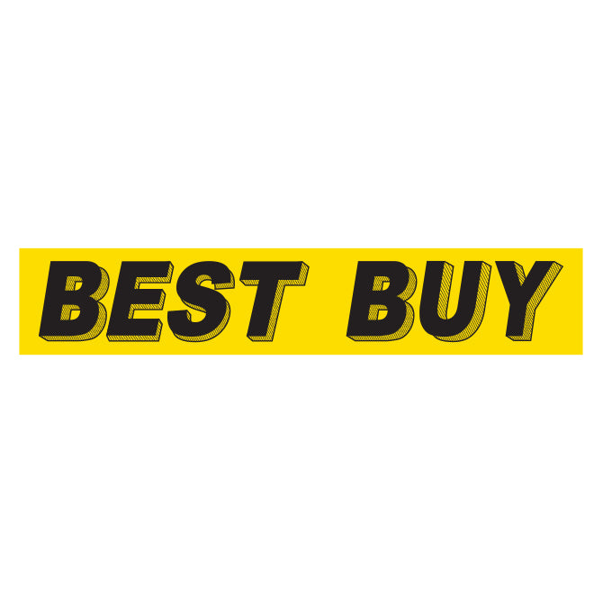 Yellow & BlackSlogan - Best Buy - Qty. 12