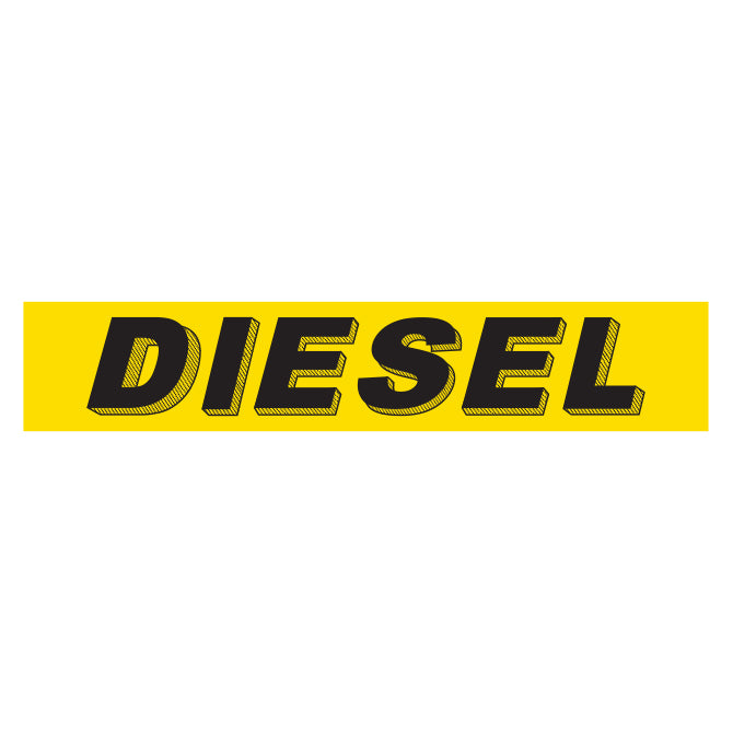 Yellow & Black Slogan - Diesel - Qty. 12