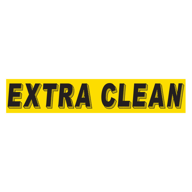 Yellow & Black Slogan - Extra Clean - Qty. 12