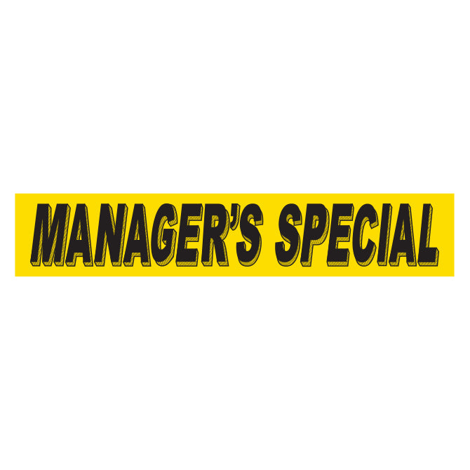 Yellow & Black Slogan - Manager's Special - Qty. 12