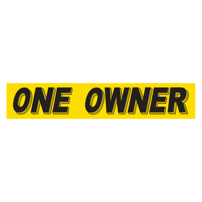 Yellow & Black Slogan - One Owner - Qty. 12