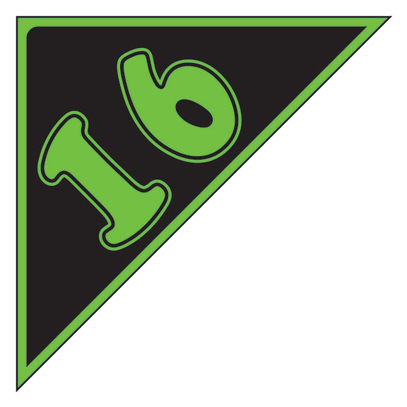 Window Sticker - Auto Angles - Green & Black - 2016 - Qty. 12