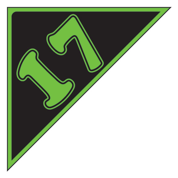 Window Sticker - Auto Angles - Green & Black - 2017 - Qty. 12