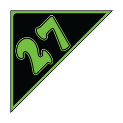 Window Sticker - Auto Angles - Green & Black - 2027 - Qty. 12 | Auto Angles - Green & Black