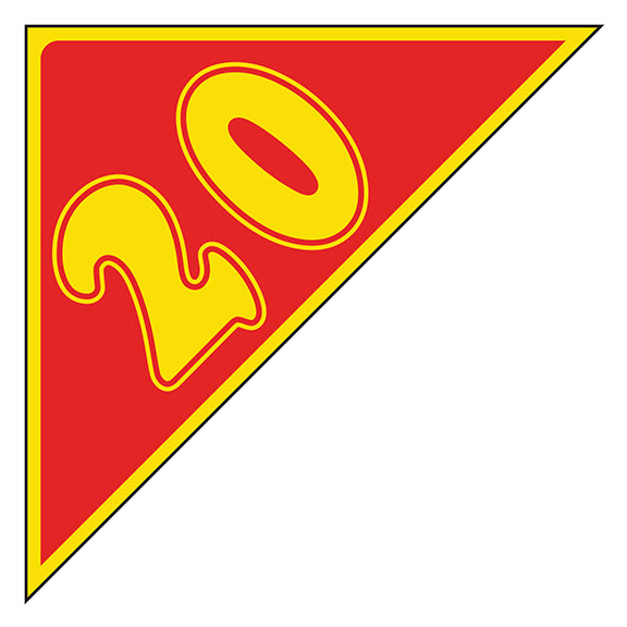 Window Sticker - Auto Angles - Yellow & Red - 2020 - Qty. 12