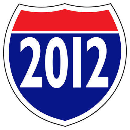 Window Sticker - Interstate Shield - 2012 - Qty. 12
