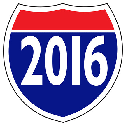 Window Sticker - Interstate Shield - 2016 - Qty. 12