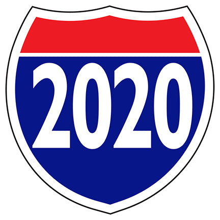 Window Sticker - Interstate Shield - 2020 - Qty. 12