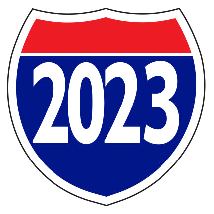 Window Sticker - Interstate Shield - 2023 - Qty. 12