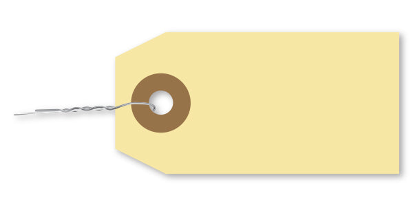 Manila Tag With Wire Inserted - TWW-1 - Qty. 1000