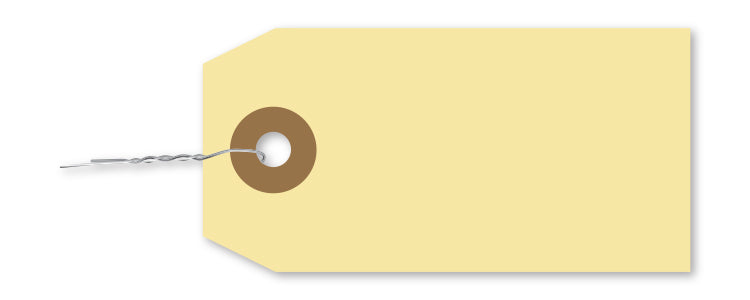 Manila Tag With Wire Inserted - TWW-2 - Qty. 1000