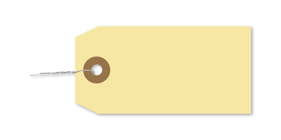 Manila Tag With Wire Inserted - TWW-3 - Qty. 1000