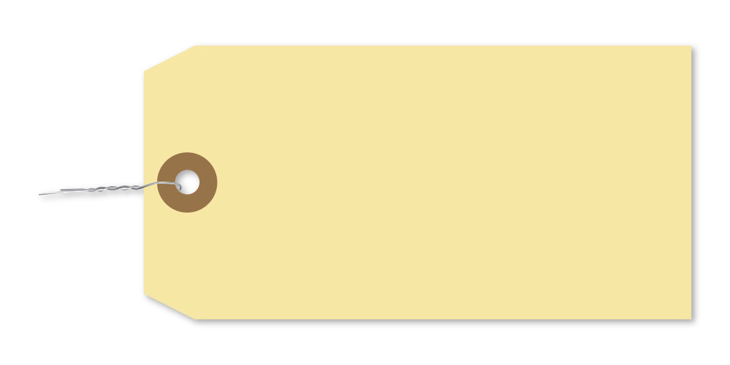 Manila Tag With Wire Inserted - TWW-6 - Qty. 1000