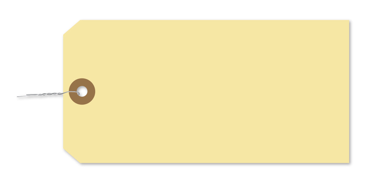 Manila Tag With Wire Inserted - TWW-8 - Qty. 1000