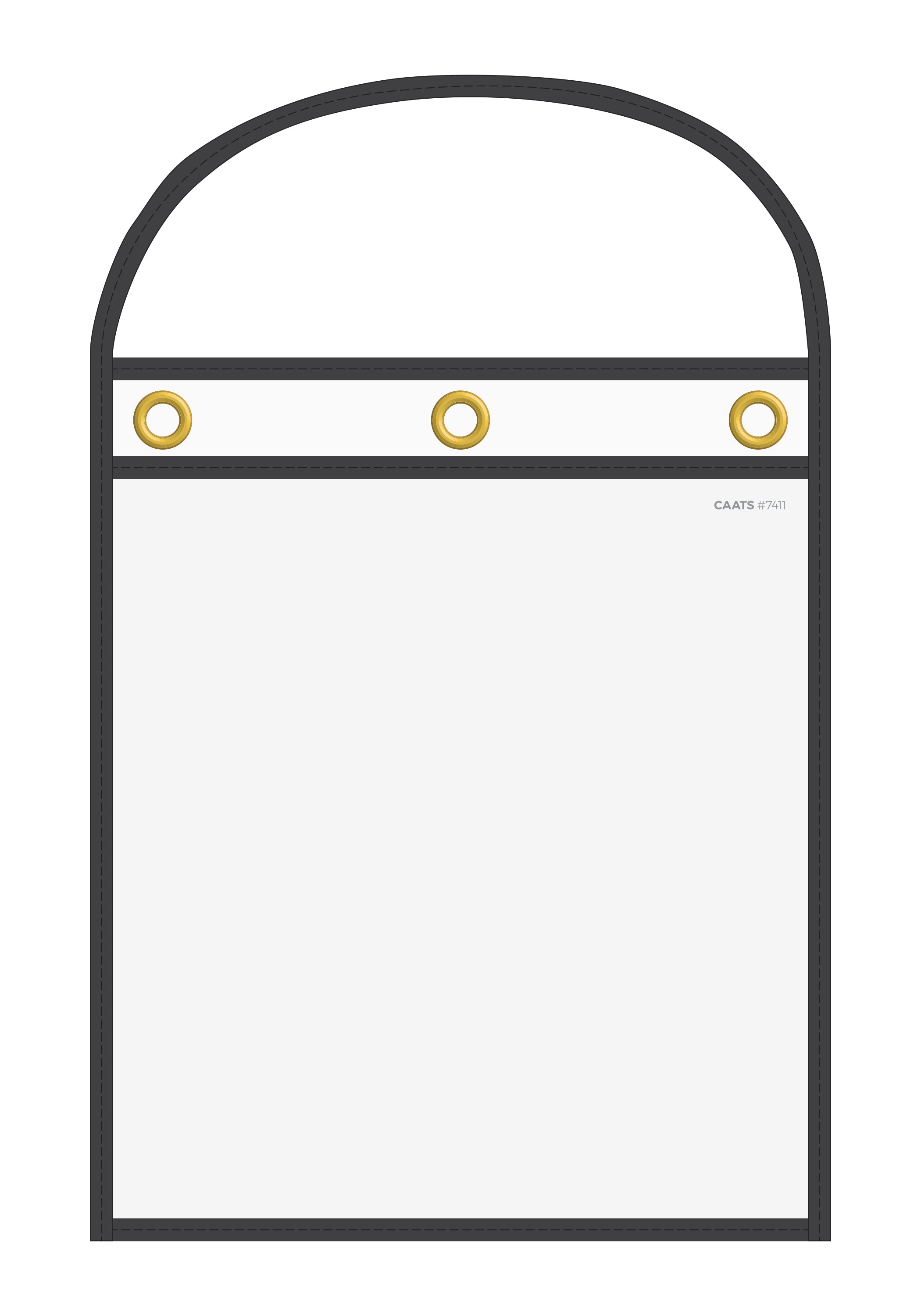 WorkTicket Holder - Black - Clear Front & Back - 11" x 13" - Qty. 25