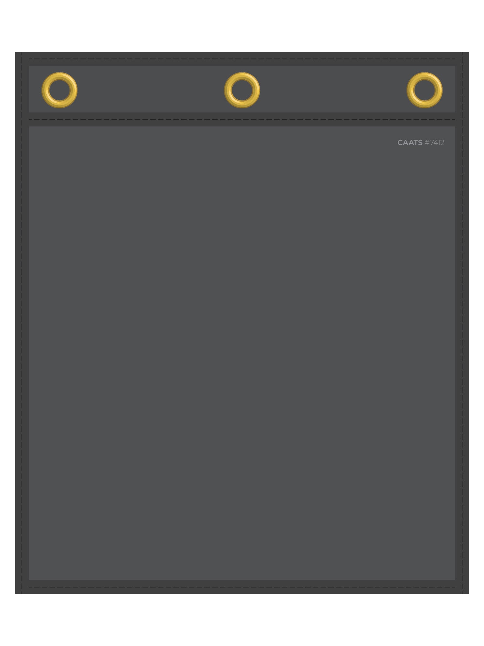 Work Ticket Holder - Black - No Handle - Solid Back - 11"" x 13"" - Qty. 25