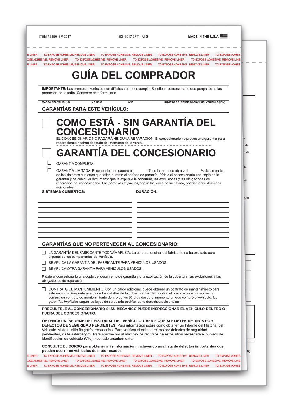 Buyers Guide - BG-2017-2 PT - AI-S - SPANISH - Qty. 100
