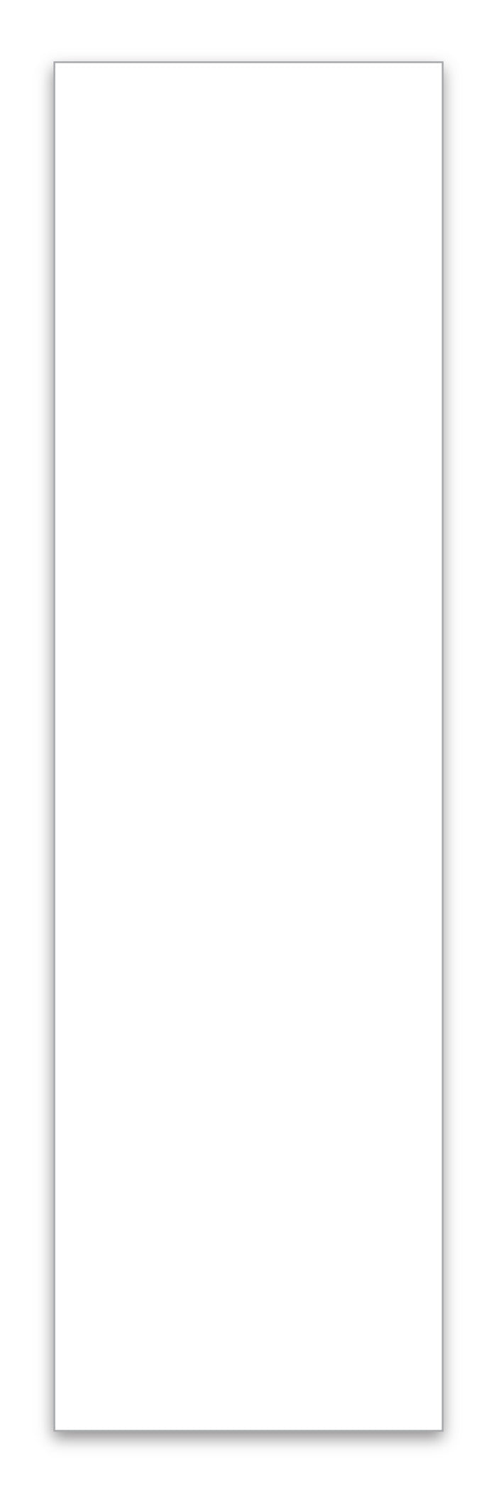 3 1/8"" x 11"" Ext. Laser Window Stick, BLANK, Perm. Adh., 1 Part - Qty. 25