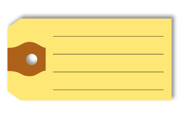 Multi-Purpose Tags - YELLOW - Qty. 500