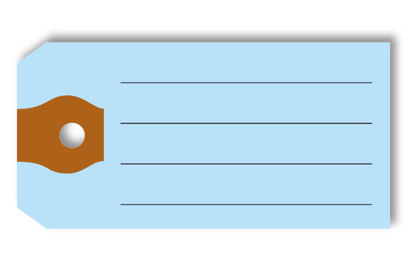 Multi-Purpose Tags - BLUE - Qty. 500