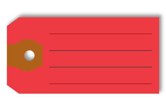Multi-Purpose Tags - RED - Qty. 500