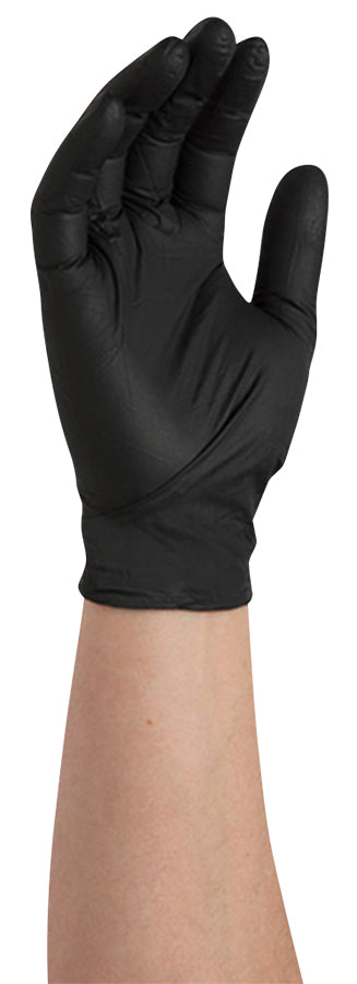 Black Nitrile Gloves - Small - Powder Free, Box of 100
