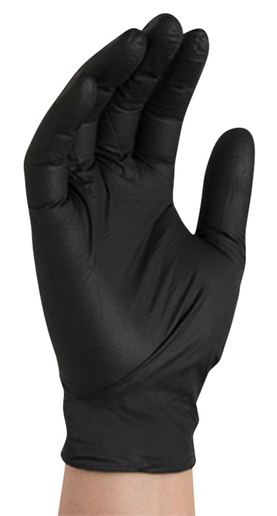 Black Nitrile Gloves - XXLarge - Powder Free, Box of 100