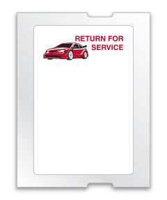 Light Adhesive Labels - Red Car - For 5 in 1, ROLL of 500
