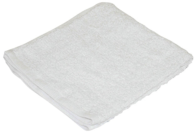 Shop  Towels - White Terry Cloth - 14" x 17" - Qty 12