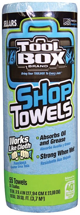Shop Towels - Disposable - 55 Sheets/Roll - 6 Rolls/Case - Qty 6