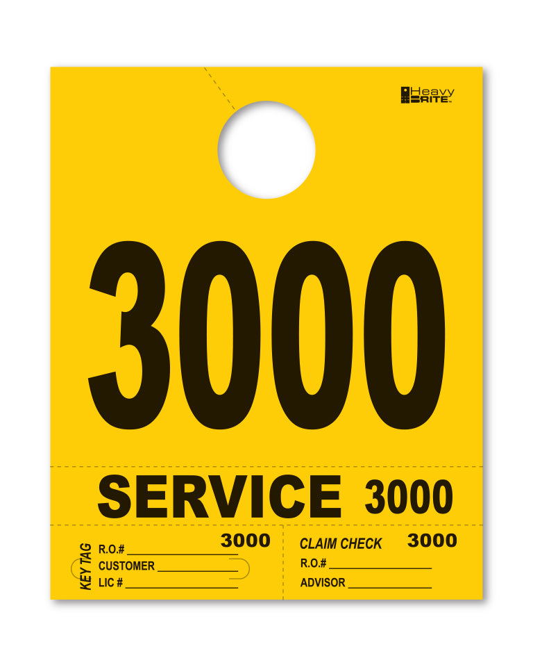 4 Part Heavy Brite Disp. No. - HB4P-3 - Yellow - 3000-3999