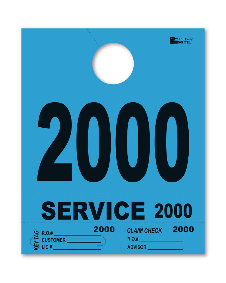 4 Part Heavy Brite Disp. No. - HB4P-2 - Blue - 2000-2999