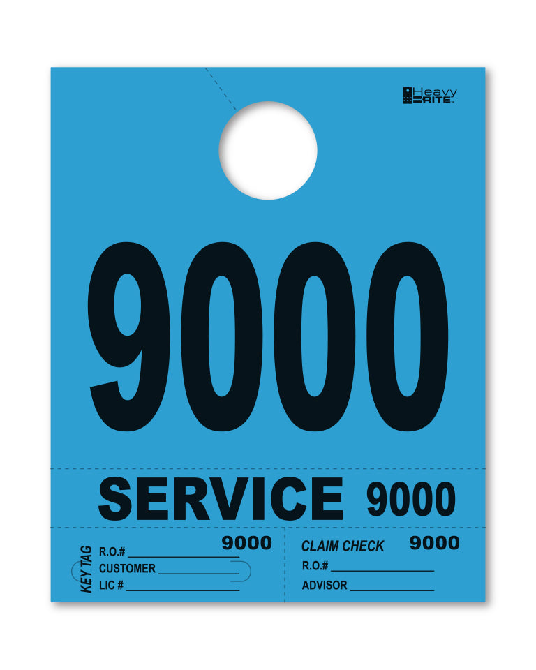 4 Part Heavy Brite Disp. No. - HB4P-9 - Blue - 9000-9999