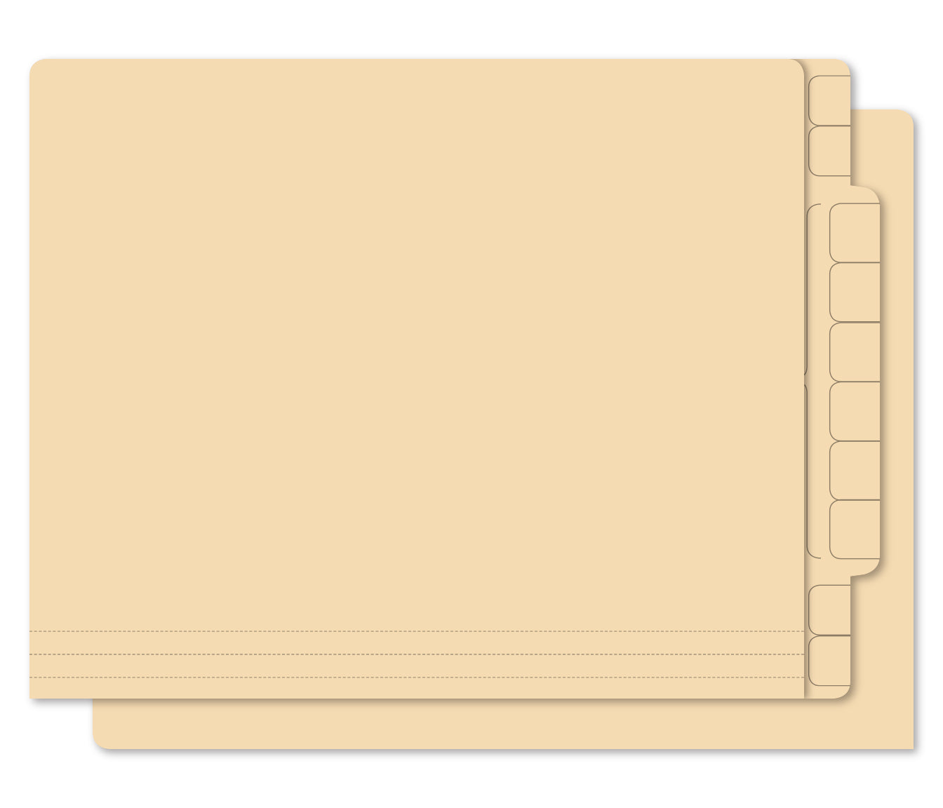File Folder - Plain - CC Ext. Tab, Qty. 100 per Box