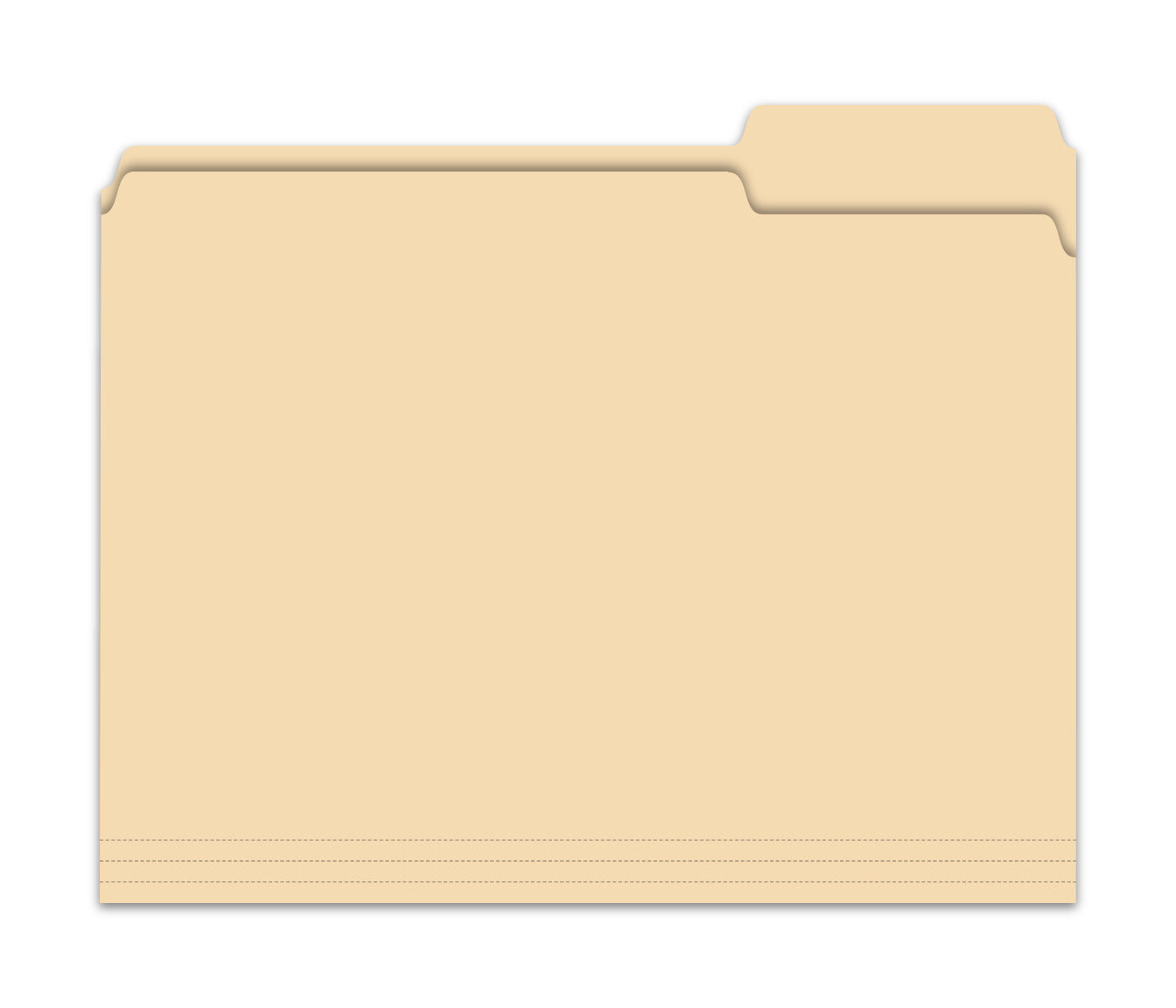 3 Tab File Folder - Plain, Qty. 100 per Box