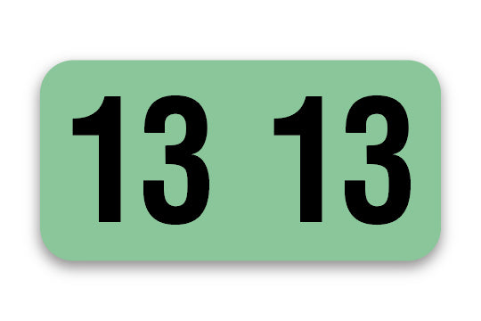 Roll of 500 Year 2013 Labels for Color-Code