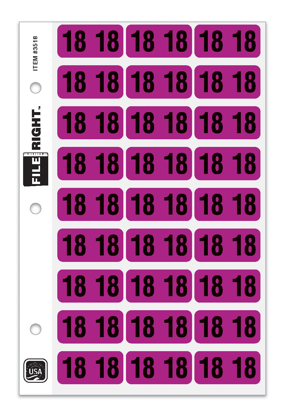Pack of 270 Year 2018 in Ring book Style